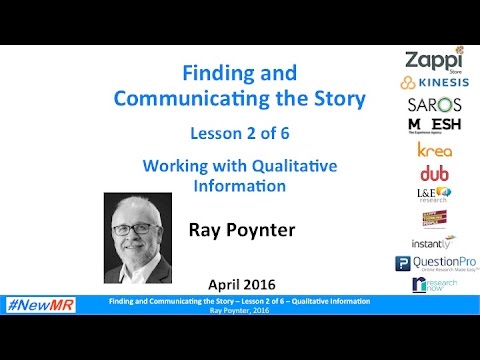 Find and Communicate the Story – Lesson 2 – Qualitative Information