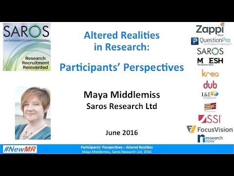 Altered Realities: the Participant’s Perspective