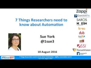 7 Things Researchers need to know about Automation