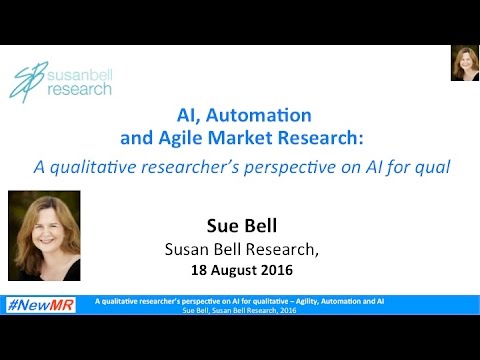 A qual perspective on AI, automation and agile market research