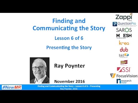 Find and Communicate the Story – Lesson 6 – Presenting