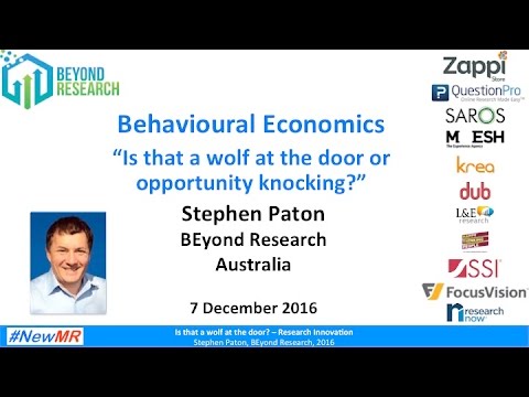 Behavioral Economics – Is that a wolf at the door or opportunity knocking?