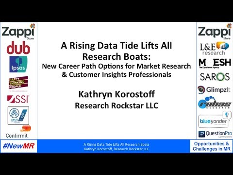 A Rising Data Tide Lifts All Research Boats: New Career Path Options for Market Research & Customer Insights Professionals