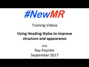 Word Video – How to use Heading Styles in Word
