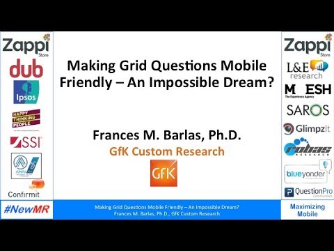 Making Grid Questions Mobile Friendly – An Impossible Dream?