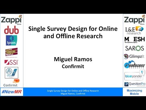 Single Survey Design for Online and Offline Research