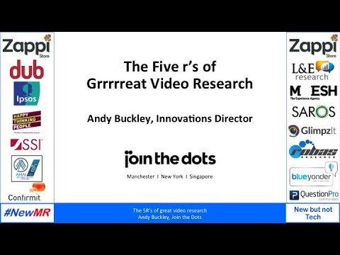 The 6 R’s of great video research