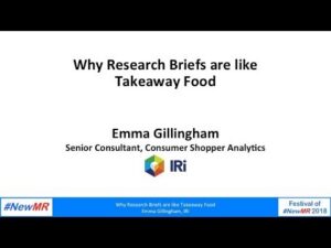 Why research briefs are like takeaway food