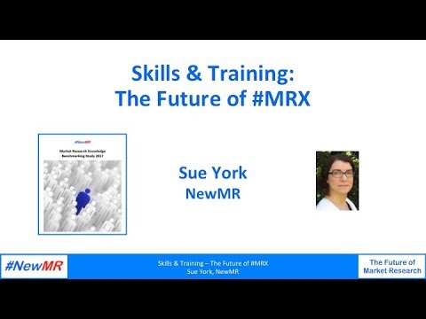 Skills and Training – The Future of #MRX?