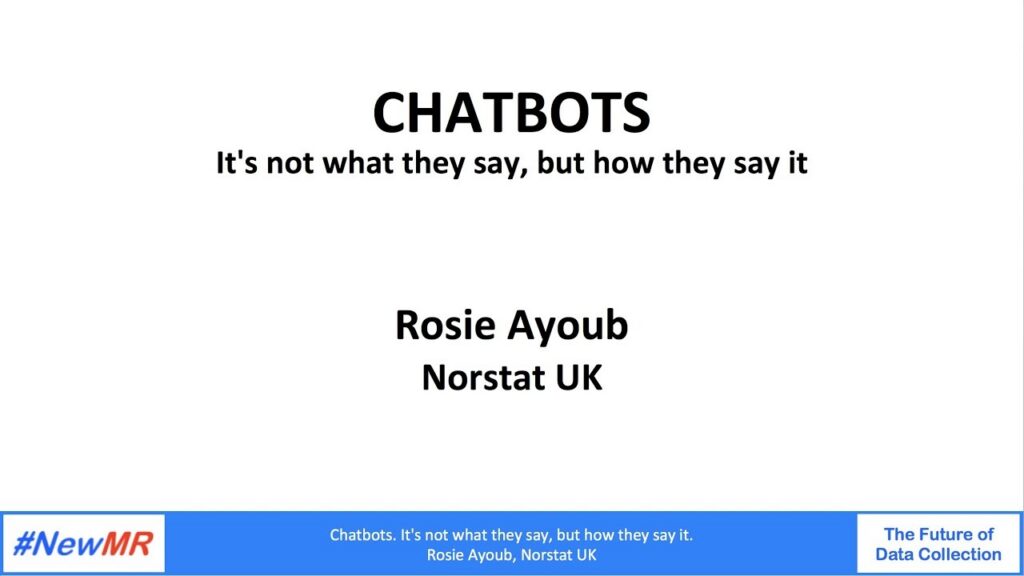CHATBOTS: It’s not what they say, but how they say it