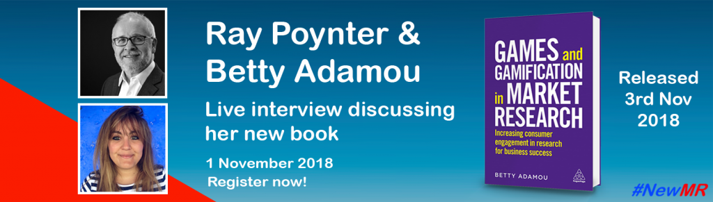 Ray Poynter interviews Betty Adamou graphic