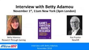 Ray Poynter interviews Betty Adamou