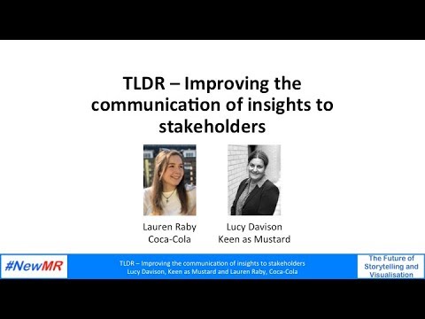 TLDR – Improving the communication of insights to stakeholders