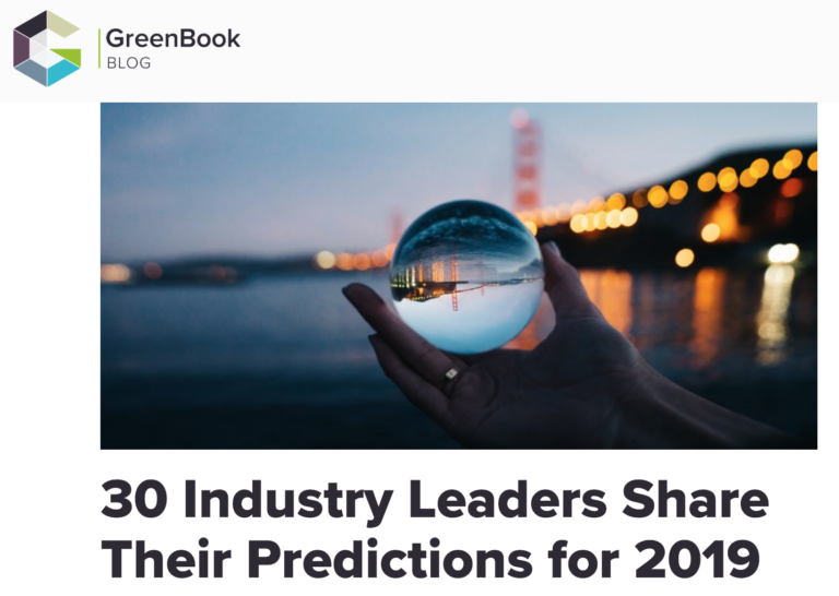 GreenBook Gathers 30 Predictions about Insights in 2019