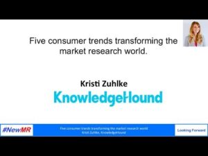 Five consumer trends transforming the market research world