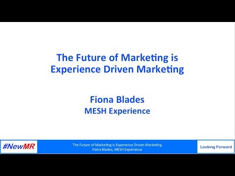 The Future of Marketing is Experience Driven Marketing