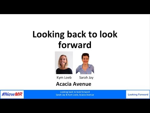 Looking back to look forward