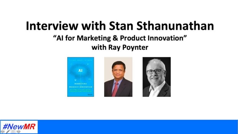 Ray Poynter interviews Stan Sthanunathan