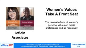 Women’s Values Take A Front Seat