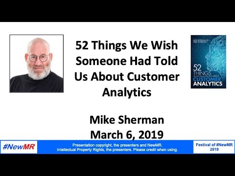 52 Things We Wish Someone Had Told Us About Customer Analytics