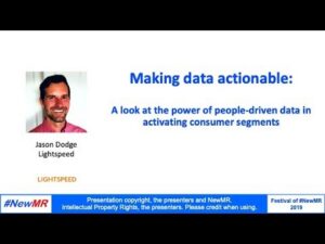 Making data actionable: A look at the power of people-driven data in activating consumer segments