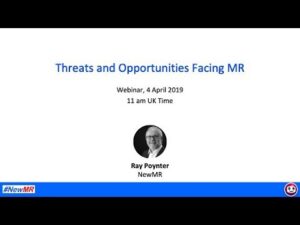 Threats and Opportunities Facing Market Research