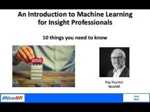 An Introduction to Machine Learning for Insight Professionals