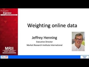 How to weight online data