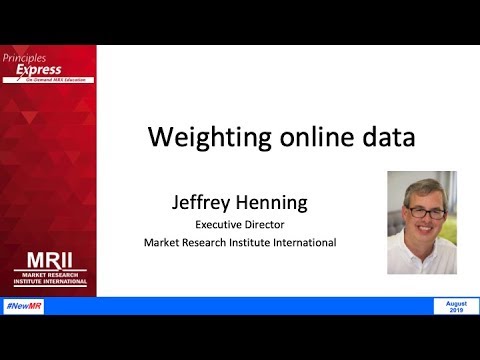 How to weight online data