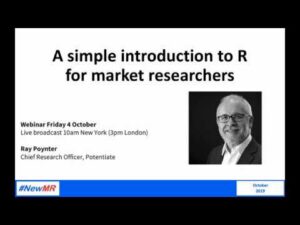 A Simple Introduction to R for Market Researchers