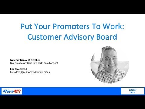 Put your Promoters to Work: Customer Advisory Board