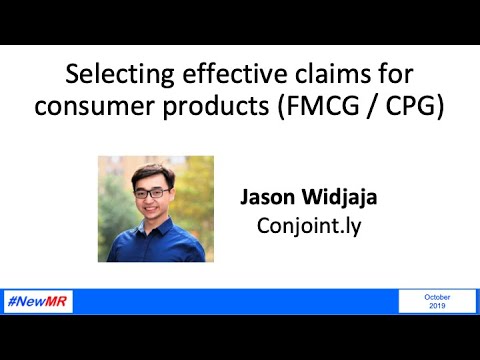 Selecting Effective Product Claims in CPG/FMCG