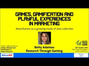 Games, Gamification and Playful Experiences in Marketing: AdverGames as a growing mode of data collection