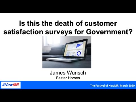 Is this the death of customer satisfaction surveys for Government?