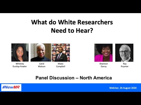 What do white researchers need to hear? USA panel discussion