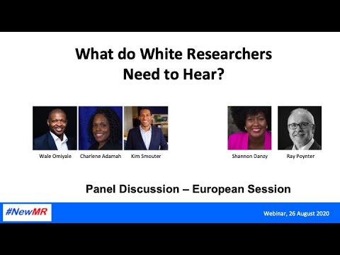 What do white researchers need to hear? Europe panel discussion