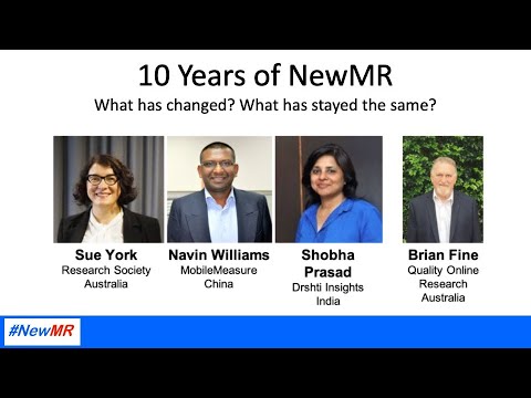 NewMR after 10 Years – APAC Session