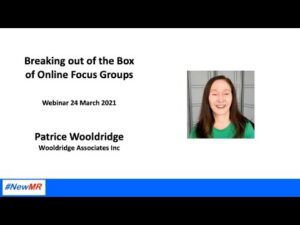 Raising the Bar for Online Focus Groups