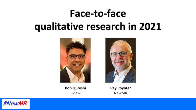 Face-to-Face qualitative research in 2021