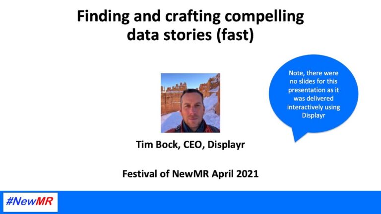 Finding and crafting compelling data stories (fast)
