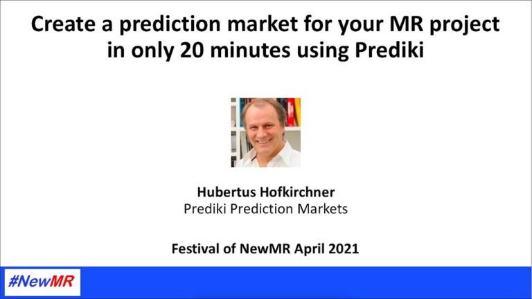 Create a prediction market for your MR project in only 20 minutes