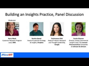 Building an Insights Practice: a Panel Discussion