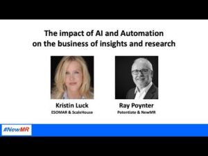The impact of AI and Automation on the business of insights and research