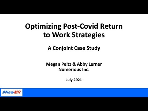 Optimizing Post-Covid Return to Work Strategies –  A Conjoint Case Study?