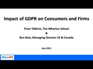 Impact of GDPR on Consumers and Firms