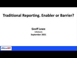 Traditional Reporting. Enabler or Barrier?