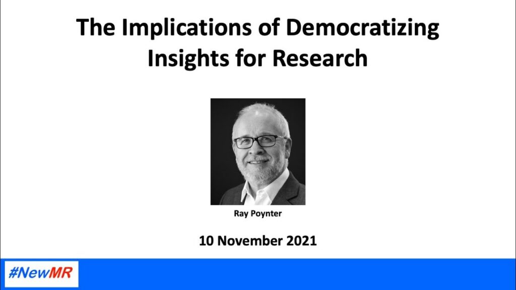The Implications of Democratising Insights for Research