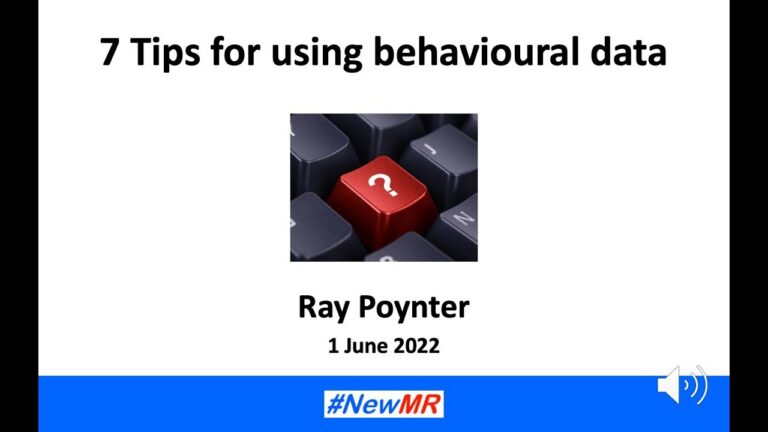 7 Tips for using behavioral data