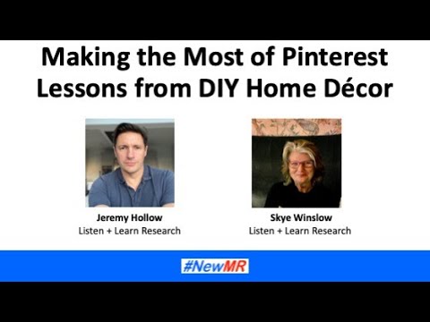 Making the most of Pinterest: lessons from DIY home décor