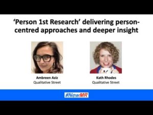 ‘Person 1st Research’ delivering person-centred approaches and deeper insight